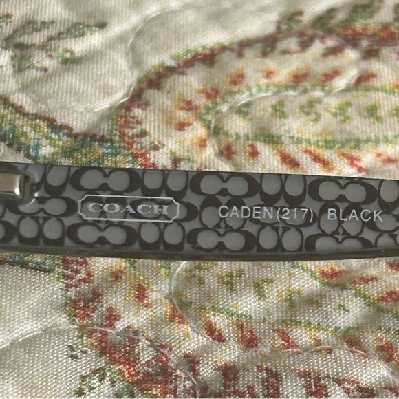 Coach Caden 217 Black Metal And Plastic Eyeglass Frames Y2K Vintage 90’s - Picture 6 of 9
